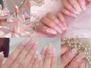 夏っぽクリアパーツネイル#新宿
