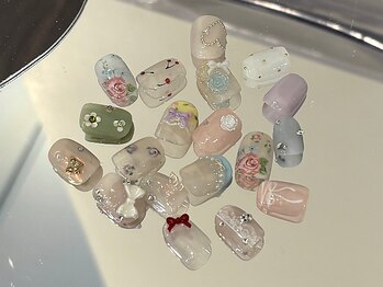 アイネイルズ 恵比寿店(I nails)の写真/大人カワイイスプリングネイル♪カラーやパーツ遣いにもこだわり有♪SpringCollection9640円～[恵比寿]