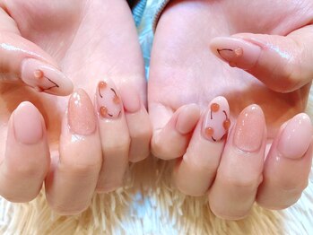 ぷっくりさくらんぼネイル