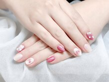 センシー ネイル スタジオ(Sensy Nail Studio)/元気な桜色の指先