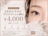 【付け足しLEDエクステ】フラットラッシュ80本￥4000☆束感コーティング付