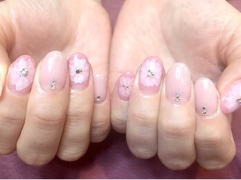 ネイルサロンオーパス(OPUS)/水彩フラワー☆