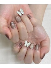 ネイルアート ジマー/蝶々マグネットコース