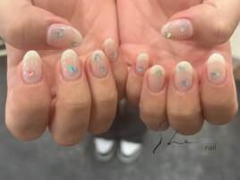 ハートホロネイル