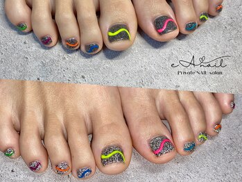 エアネイル(eA NAIL)/ネオン/フラッシュネイル/¥9500