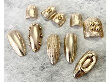 ネイル ブーマー(Nail BOOMER)/フットネイル/ミラーネイル