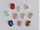 ネイルサロン エムズ(Nail Salon M's)の写真/【フットネイルワンカラー+アート2本¥6500】選べる12種類サンプルアート♪追加料金なしでアートをお気軽に*
