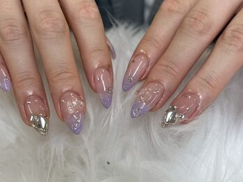 エマネイル プラスキハクヤ 枚方店(EmaNail+KIHAKUYA)/キルティンググラデーション