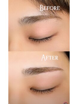 エアージーモ(Air Gmo)/メンズ眉毛Wax before after