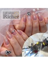 エスフィーネイルサロン リシェル(Esfy nailsalon Richer)/千鳥柄ネイル