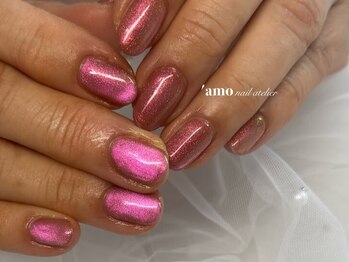 アモネイルアトリエ('amo nail atelier)/ピンクマグ☆ミ