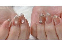 ネイルアンドアイラッシュスタジオ シュシュ(chouchou)/ホロフレンチミラーラインマグ