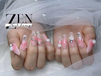 ゼン ネイル デザイン 池袋(ZEN NAIL DESIGN)/長さだしやり放題×つけ放題
