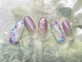 紫陽花インクアート