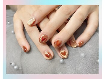 トレンドネイルスタジオ(Trend Nail Studio)/奥行き感のハートマグ