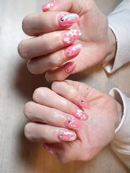 サクラ(SAKURA)の写真/季節やトレンドに合わせた旬なデザインをご提案★お色変更もOK◎周りと差がつくワンランク上の指先に♪