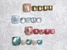 【定額デザイン】丁寧なケア込み！フットネイル　デザイン¥8,800