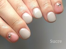 シュクル(Sucre)/シンプルショートネイル☆