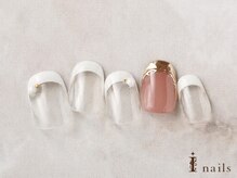 アイネイルズ 横浜EAST店(I-nails)/シンプルオフィスフレンチミラー