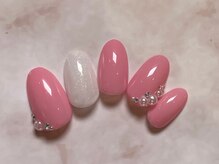ルームヘアネイル 曙橋店(Room hair nail)/指長パールネイル