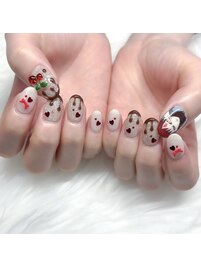 バレンタイン垂れチョコネイル