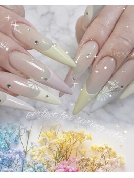 ルポ(Repos)の写真/長さ出し対応◎理想のフォルムと美シルエットを叶えるネイルサロン