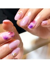 アンベリール ネイルサロンアンドスクール(embellir)/秋のフラワーネイル