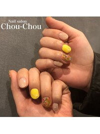 カラフル水彩アート