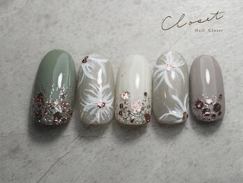 ネイルクローゼット(Nail Closet)/8月 Monthly Design