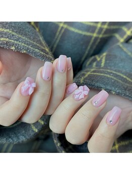 モワズネイル(moi's nail)/シアー ピンク ネイル