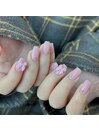 シアー ピンク ネイル