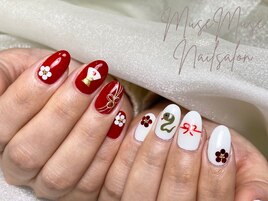 お正月ネイル