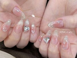 ちゅるちゅるチークネイル