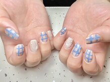 レイココ 北広島(Reicoco)/チェック柄ネイル