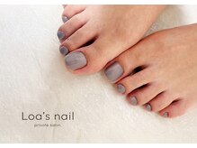 ロアズネイル(Loa's nail)/footワンカラー♪