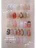 【hand】シンプル定額コース 2本art(片手1本づつ)+ストーン2個 ¥7000