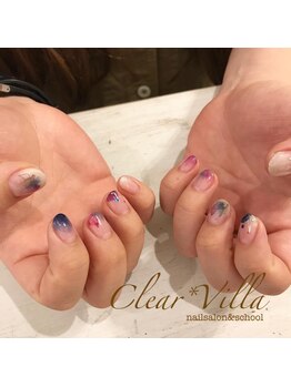 ネイルサロンクリアヴィラ(nail salon clear villa)/塗りかけニュアンス