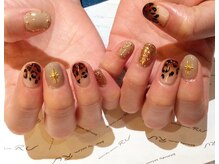 アールユー RU beauty salon/ヒョウ柄ネイル