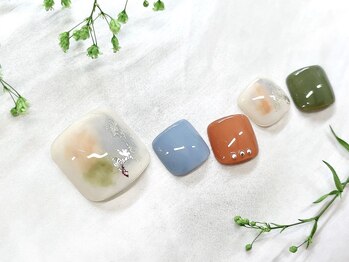 ネイルサロン ふるる 大須店/☆フットミディアムネイル#241