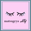 マツゲヤエイチワイ(matsugeya HY)ロゴ