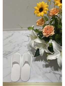 リラクゼーションサロン カラン(calan)/使い捨てスリッパお使いください