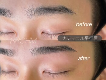 ブローム 目黒店(BROHM)/似合わせナチュラル平行眉