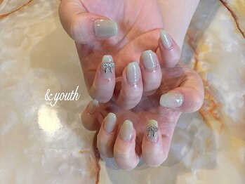 ネイルアンドハンドメイドアクセサリーアンドユース(youth)の写真/オフィスネイル系のカラーが豊富に取り揃え◎シンプルでも大人かわいいモテネイルへと指先を彩ります♪