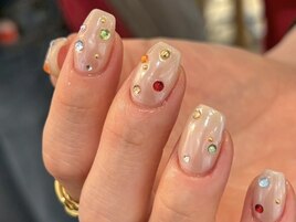 ホワイトオーロラストーンネイル