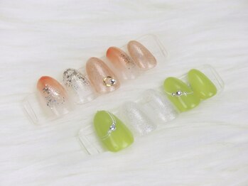 トランク ネイル(trunc nail)の写真/【定額コース￥6500/】ネイル初心者の方大歓迎!!丁寧なカウンセリングであなたに似合ったデザインを♪