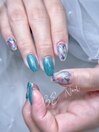 アート4本ネイル
