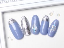 ネイルサロンフォーユー(for u)/先端ラメフレンチ￥6980