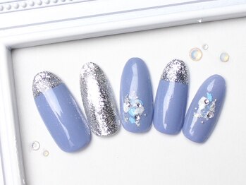 ネイルサロンフォーユー(for u)/先端ラメフレンチ￥6980