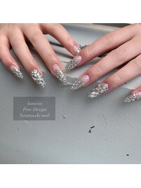 ストーン埋め尽くしNailスイート