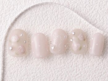 アイネイルズ 大宮店(I nails)/ribbon×rose